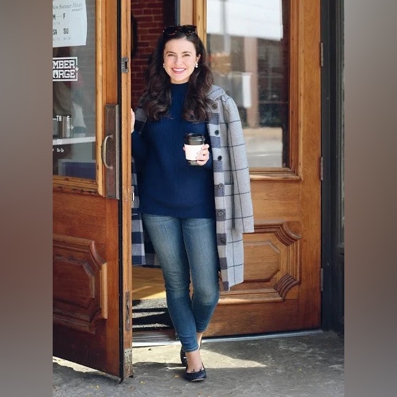 ✨HOST PICK✨ J MCLAUGHLIN PLAID REVERSIBLE WOOL COAT - SIZE MEDIUM - Picture 7 of 13